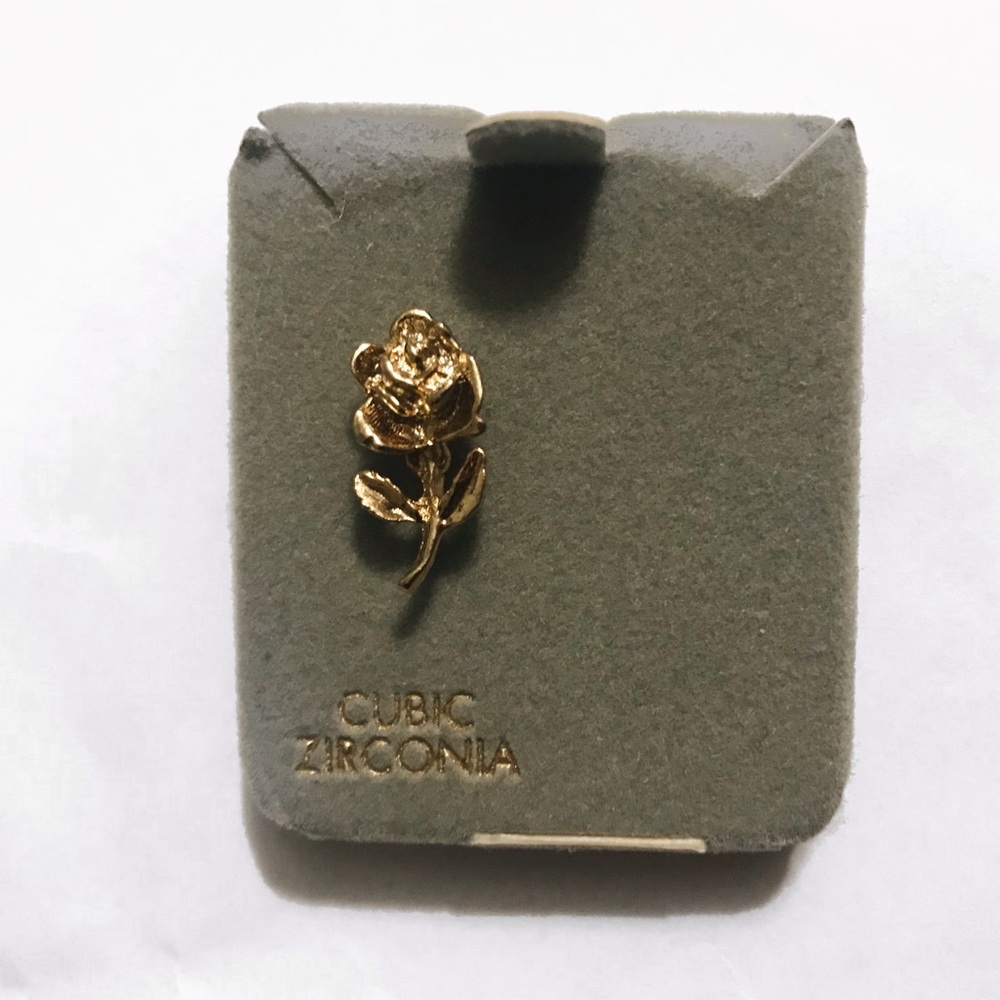 Gold Rose Pin